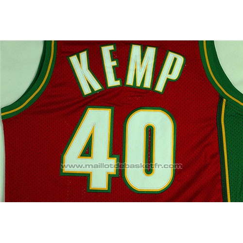 Maillot Seattle SuperSonics Shawn Kemp #40 Historic Retro Rouge